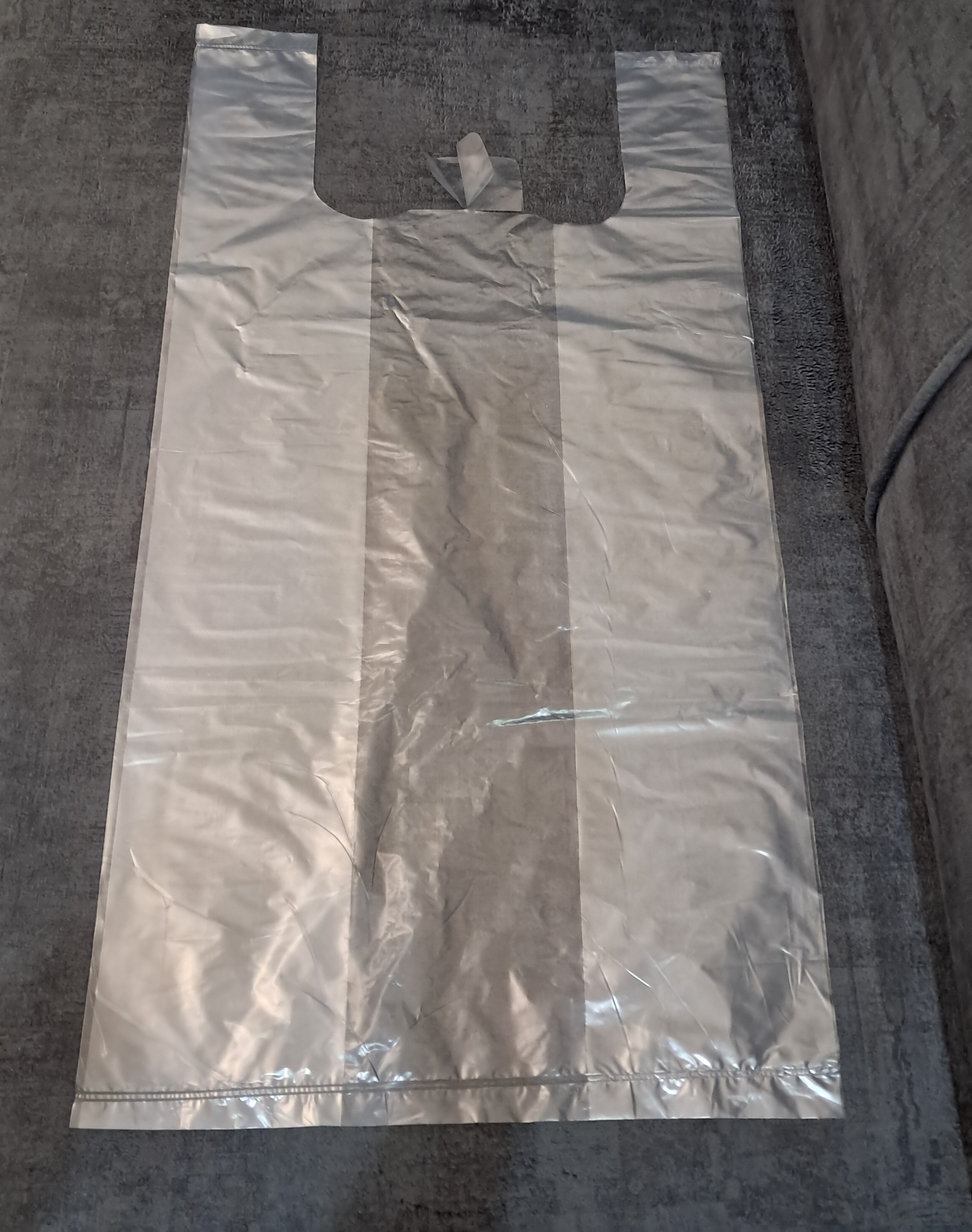 نایلون رکابی (دسته دار) شفاف سایز 55.65 بسته یک کیلویی